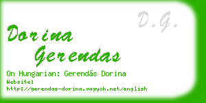 dorina gerendas business card