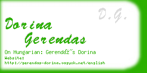 dorina gerendas business card